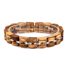 Load image into Gallery viewer, HYDAISHYDE Resonance Wooden Bracelet – Natural Harmony Edition  Description
