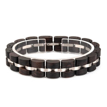 Load image into Gallery viewer, HYDAISHYDE Resonance Wooden Bracelet – Natural Harmony Edition  Description
