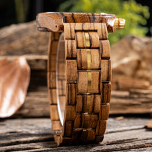 Load image into Gallery viewer, HYDAISHYDE Elemental Quartz Wooden Watch – Men’s Collection
