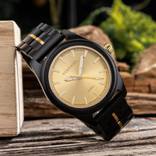 Load image into Gallery viewer, HYDAISHYDE Elemental Quartz Wooden Watch – Men’s Collection
